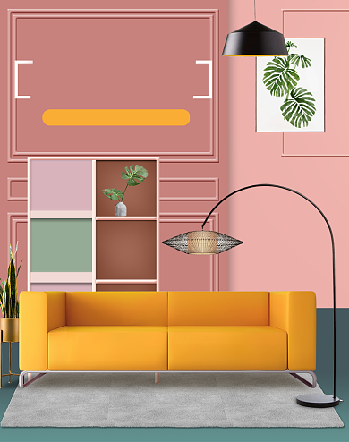 美家居家具时尚家庭促销海报背景