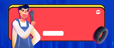 蓝色简约卡通专业汽修培训公众号首图背景