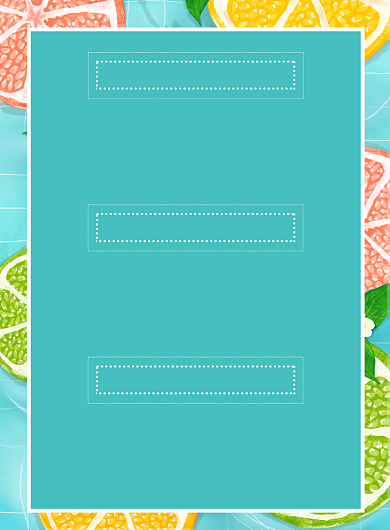 绿色卡通夏日新品果汁价格单海报背景