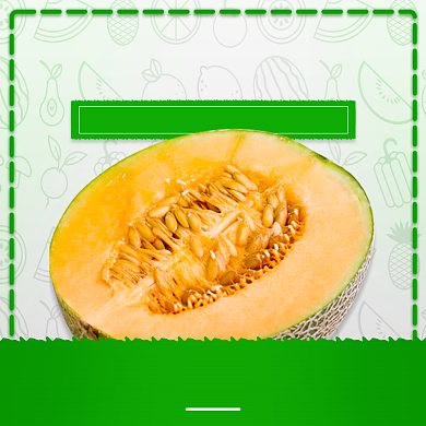 农产品生鲜有机哈密瓜直通车主图背景