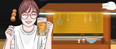 深夜小食堂美食公众号首图背景