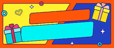 创意插画直播间优惠公众号首图背景