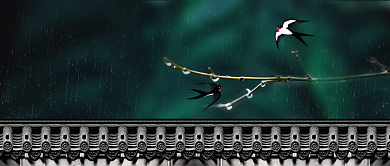 中国二十四节气谷雨时节背景