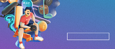 健身行动减肥训练营新媒体配图背景