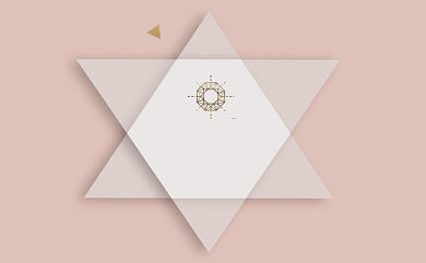 简约时尚五角星名片背景