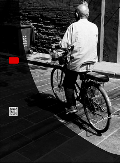 黑白简约大气关爱老人公益海报背景