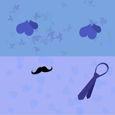 蓝紫色清新唯美简洁父亲节贺卡设计模板背景