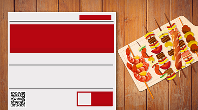 烧烤店开业复古手机海报背景