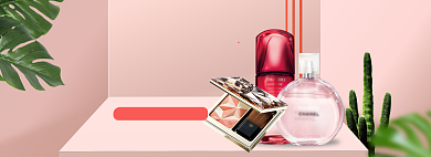 春季美妆海报banner背景