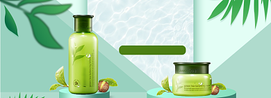 夏季美妆狂欢狂暑季大促背景