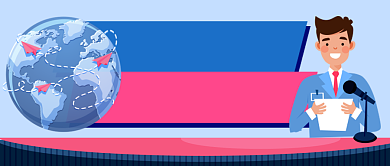 新闻播报早安世界公众号首图背景