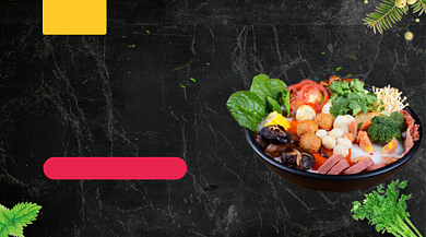 夜市地摊美食促销简约大气手机横图背景