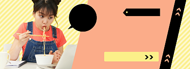 办公室零食淘宝电商banner图背景