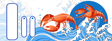 每日冰鲜促销电商淘宝banner图背景