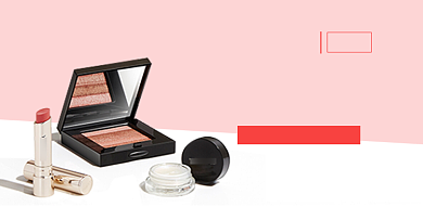 简约粉色淘宝美妆打折促销钻展背景