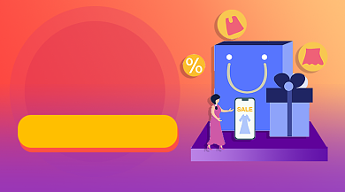 618大促提前购手机横版海报背景