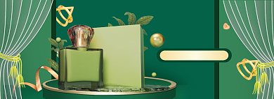 春季美妆海报banner背景