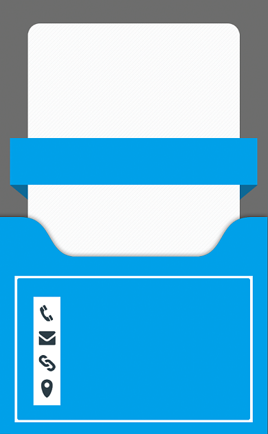 创意蓝色企业公司名片竖版模板背景