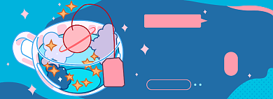 白桃乌龙茶淘宝电商banner图背景