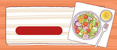 健康素食日沙拉搭配公众号首图背景