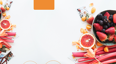 每日鲜果促销清新简约手机横图背景