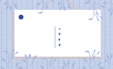 蓝色小清新文艺名片背景