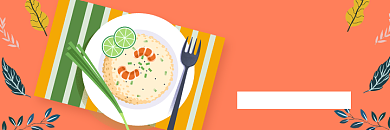 美团海鲜炒饭海报背景