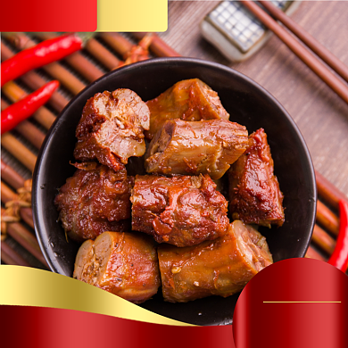 饿了么香辣鸭脖优惠主图背景