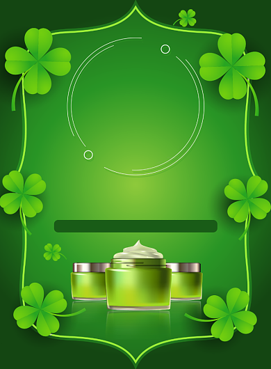 春季新品化妆品促销广告印刷海报背景