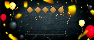 大气黑金生日快乐公众号首图背景