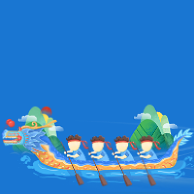 端午佳节简约插画公众号次图背景