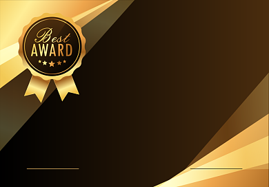 黑金色荣誉证书奖状背景