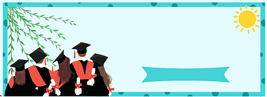 致青春毕业季文具办公用品banner背景
