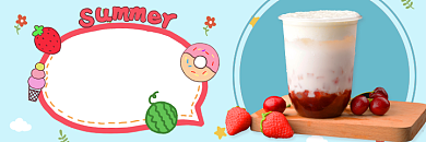 美团外卖奶茶促销海报背景