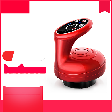 红色大促按摩器电商主图直通车背景