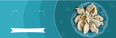 饿了么水饺中餐小吃促销店招背景