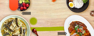 外卖店招美团关注店铺背景