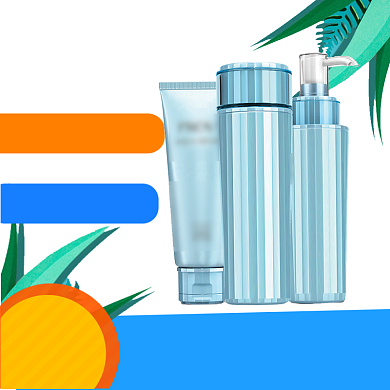 狂暑季美妆护肤主图直通车图标背景