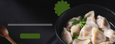 外卖店招美团水饺饺子店铺背景