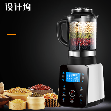 黑金数码电器破壁机豆浆机主图背景