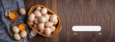 生鲜鸡蛋农产品促销banner背景