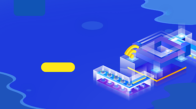 智能科技思维蓝色大气手机横图背景