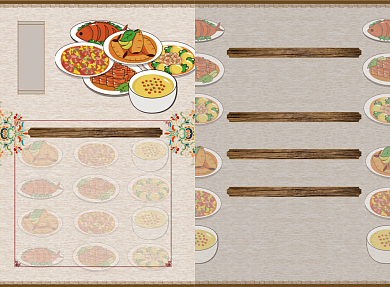 私房菜菜单酒店餐饮菜单菜谱农家小炒背景