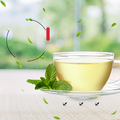 绿色春茶预定茶叶电商主图模板背景