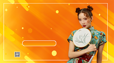 潮流服饰手机海报背景