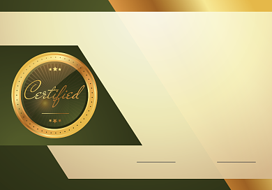 金色大气荣誉证书设计背景