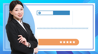 蓝色简约运营岗位能力提升课程封面背景