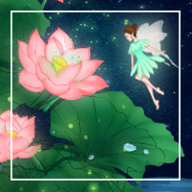 小暑节气可爱插画公众号次图背景