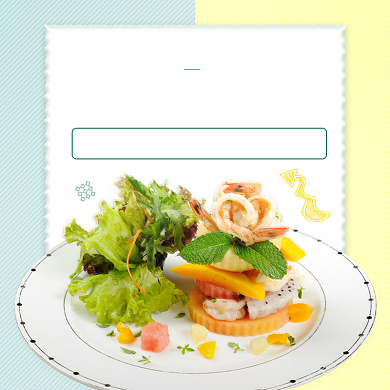 饿了么水果虾沙拉主图背景