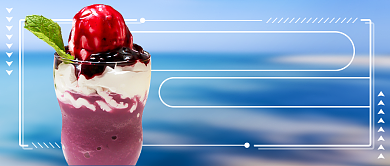 你好夏天冷饮新媒体首图背景